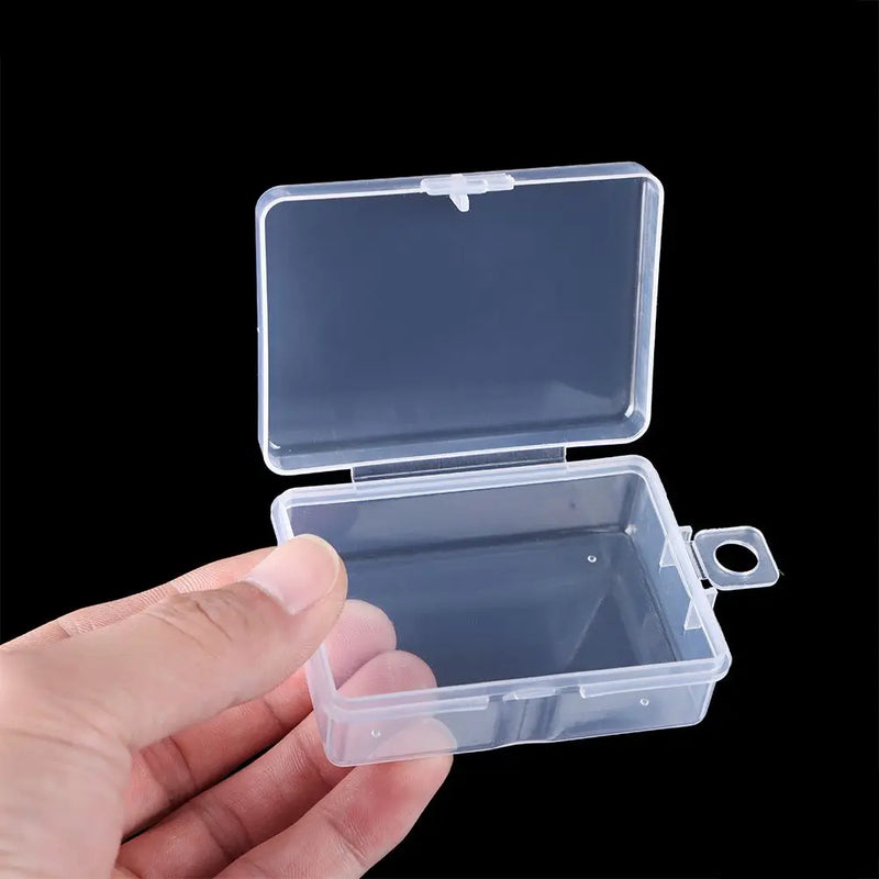 Multi Styles Small Square Clear Plastic Storage Box For Jewelry Diamond Embroidery Craft Bead Pill Home Storage Organization