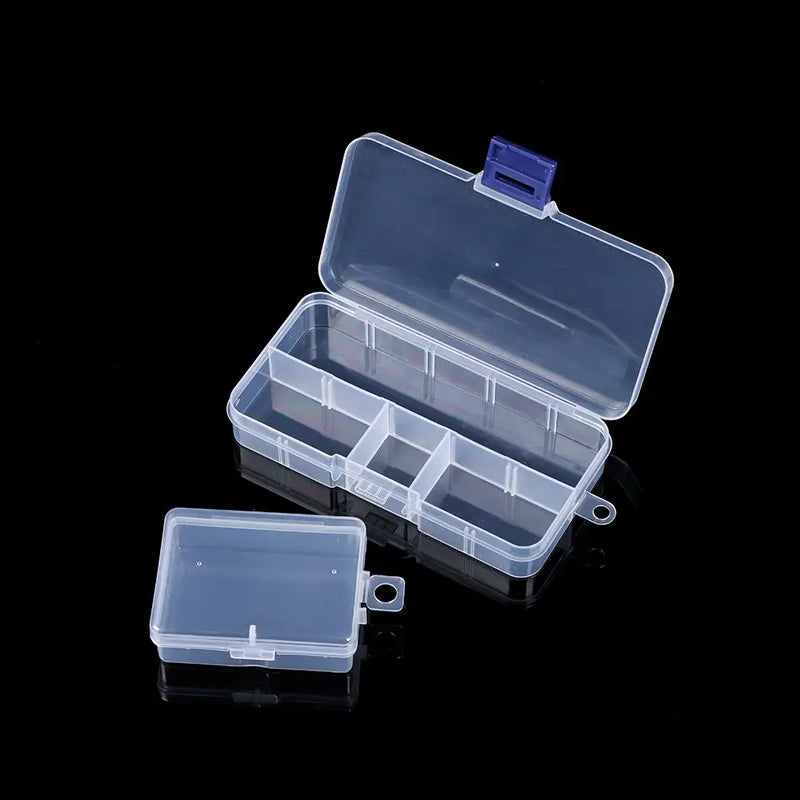 Multi Styles Small Square Clear Plastic Storage Box For Jewelry Diamond Embroidery Craft Bead Pill Home Storage Organization