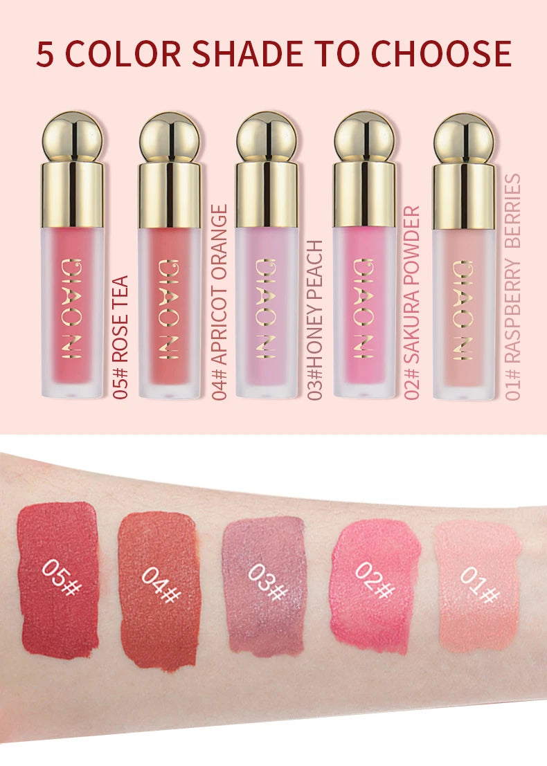 3 em 1: Blush, batom e sombra em creme