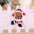 12/1Pcs Enfeites de Bonecos de Pelúcia de Natal Papai Noel Boneco de Neve Árvore de Natal Pingentes Pendurados Casa Natal Ano Novo Decorações de Festa Presentes