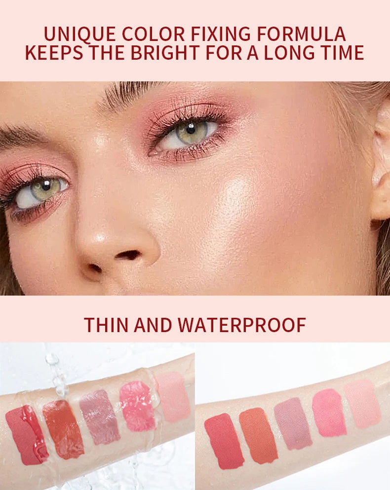 3 em 1: Blush, batom e sombra em creme