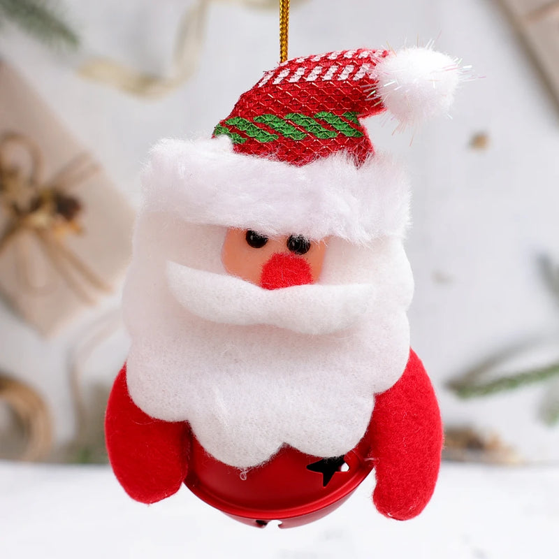 12/1Pcs Enfeites de Bonecos de Pelúcia de Natal Papai Noel Boneco de Neve Árvore de Natal Pingentes Pendurados Casa Natal Ano Novo Decorações de Festa Presentes