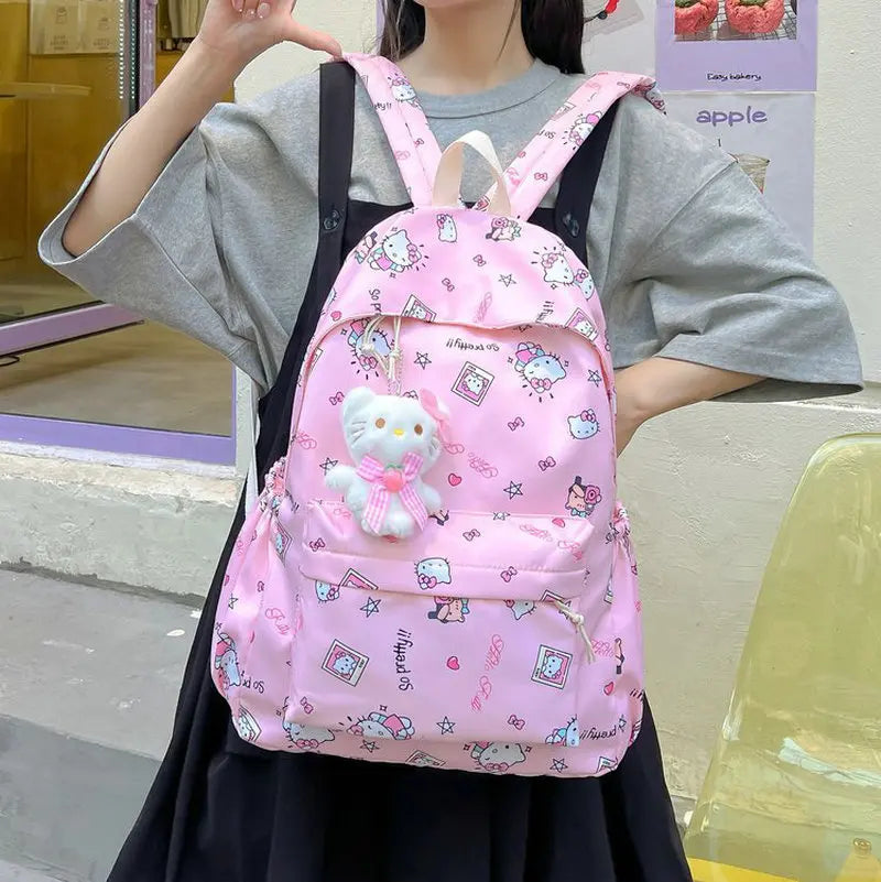 Mochila fofa Hello Kitty