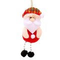 12/1Pcs Enfeites de Bonecos de Pelúcia de Natal Papai Noel Boneco de Neve Árvore de Natal Pingentes Pendurados Casa Natal Ano Novo Decorações de Festa Presentes