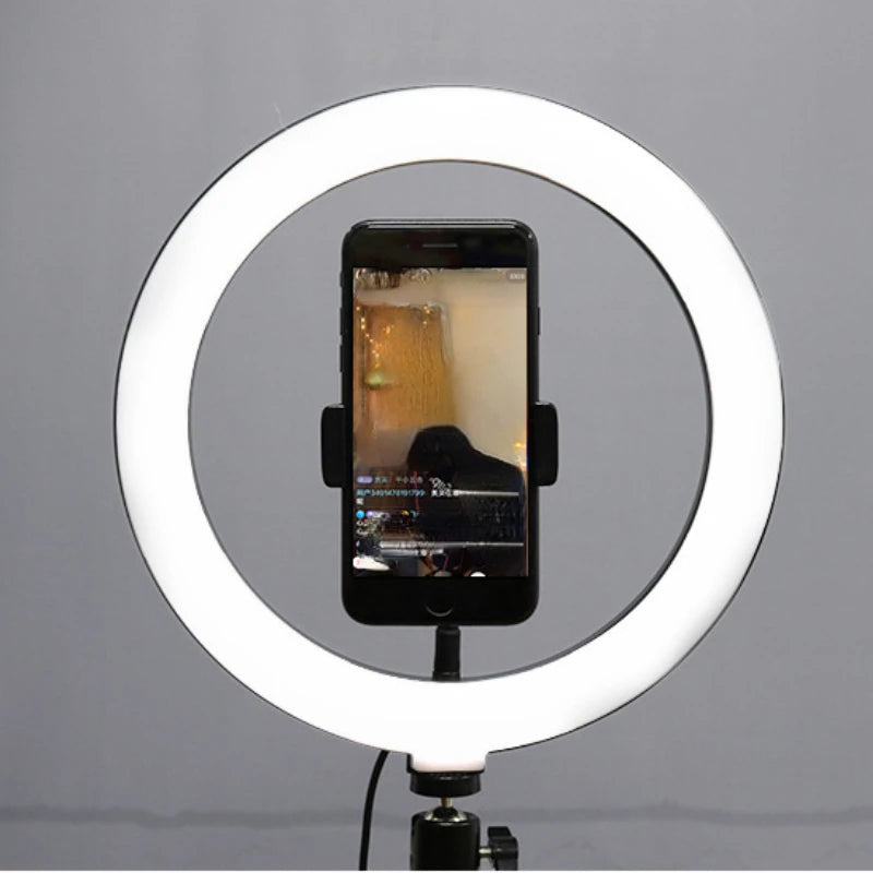 Ring Light das Youtubers Lâmpada para fotografia Anel de luz 12/10/8/6 polegadas