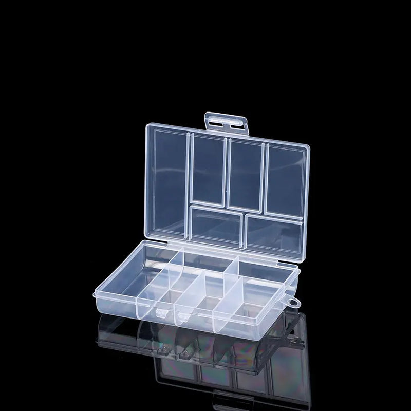 Multi Styles Small Square Clear Plastic Storage Box For Jewelry Diamond Embroidery Craft Bead Pill Home Storage Organization