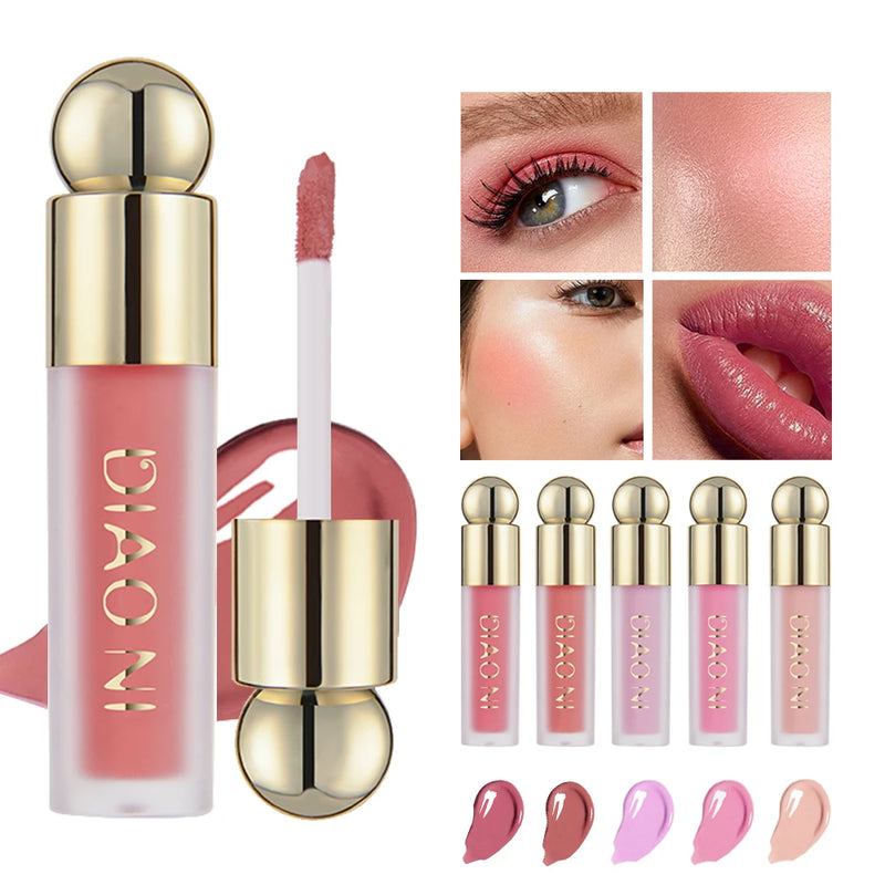 3 em 1: Blush, batom e sombra em creme